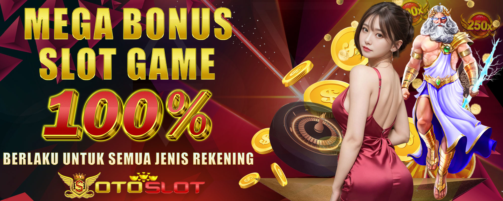 Bonus Member Baru 100% Di Depan Khusus Slot